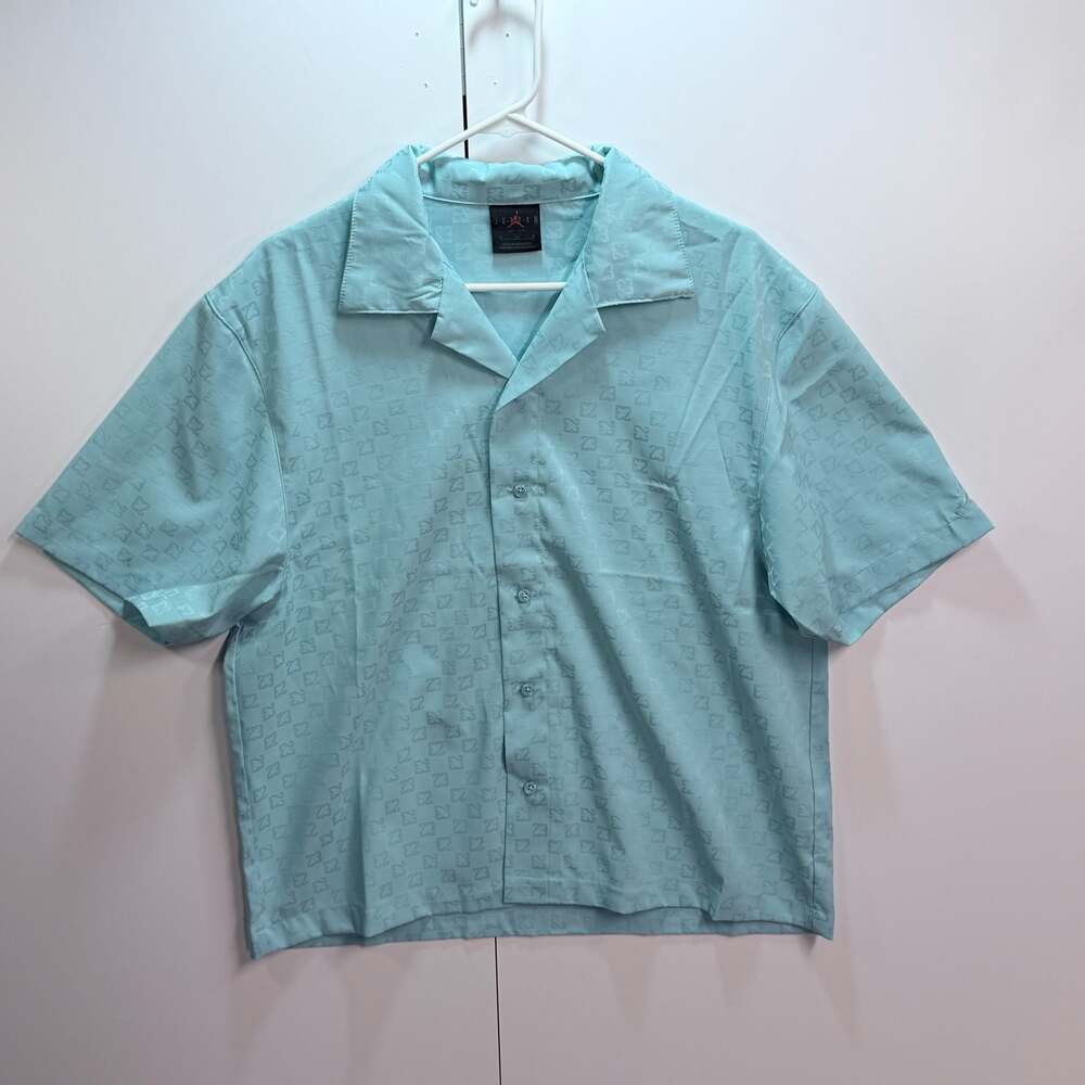 Jordan Brand 23 All-Over Print Camp Collar Shirt Size Medium - Picture 1 of 4